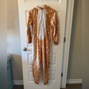 Xhilaration Deer Tan and White Polka Dot Onesie
